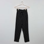 Kiabi Pantalon Paperbag Avec Revers Fille