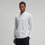 Lufian Chemise Manches Longues En Coton Homme