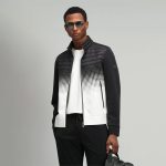 Lufian Lung Manteau Tissé à Col Droit Zippé Homme