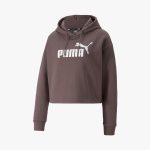 Puma ESS Sweat à Capuche Court Femme