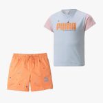 Puma Colourblock Ensemble Junior Fille