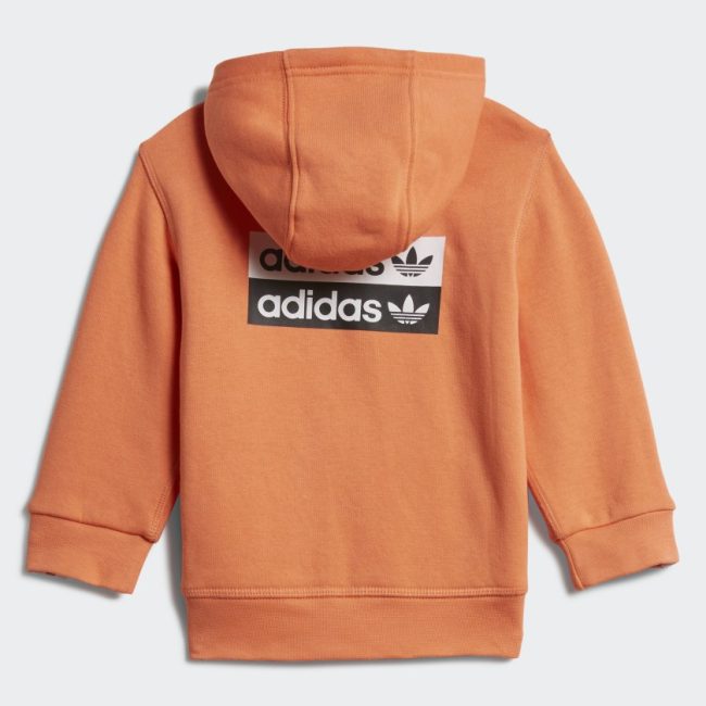 Survêtement orange enfant Adidas CREW SET | Espace des Marques