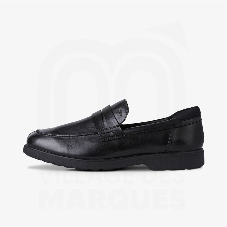 Geox Mocassins En Cuir Sphérique Ec11 Large Homme