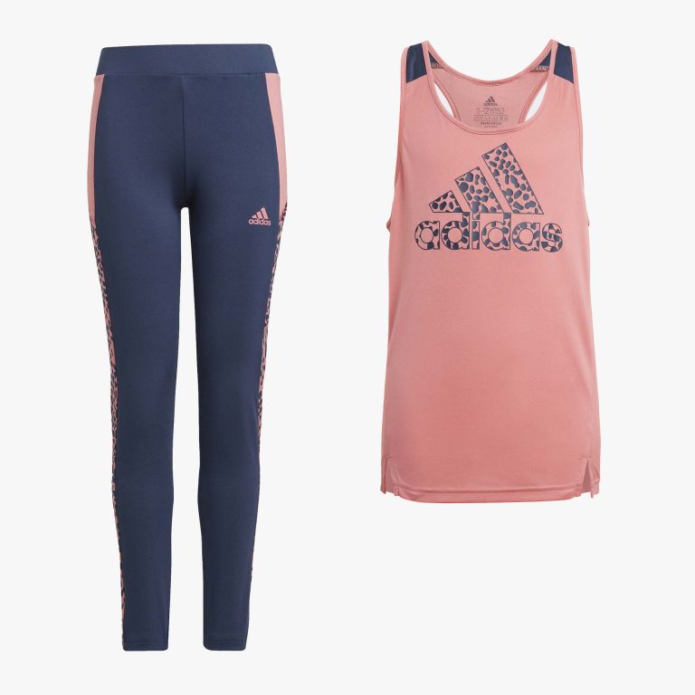 Adidas Designed To Move Leopard Ensemble Junior Fille