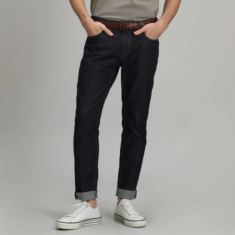 lufian Pantalon Jean Slim Moderne Homme