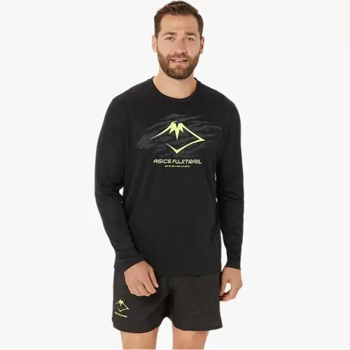 Asics Fujitrail Logo Haut à Manches Longues De Running Homme