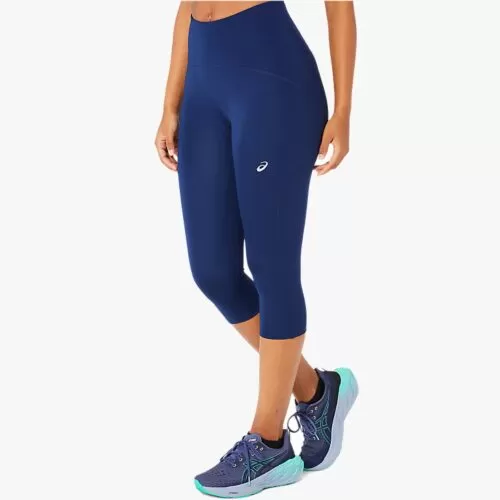 Asics Road Legging Capri Taille Haute De Running Femme