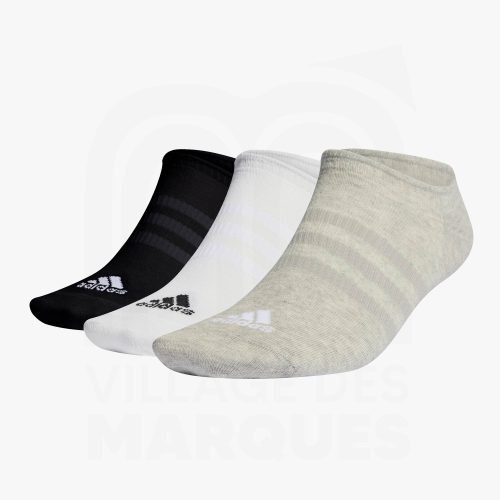Adidas Trois Paires De Socquettes Invisibles Fines Unisex