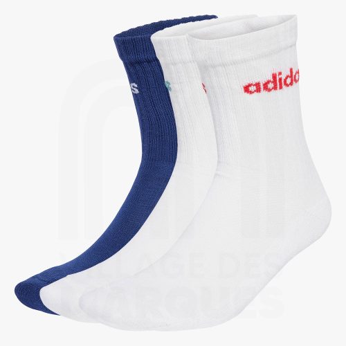 Adidas Lot de Trois Paires De Chaussettes Mi-Mollet Unisex
